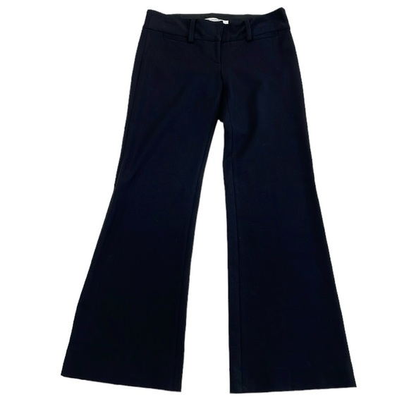 Diane Von Furstenberg Pants Women's 6 Black Bootcut - Picture 2 of 11